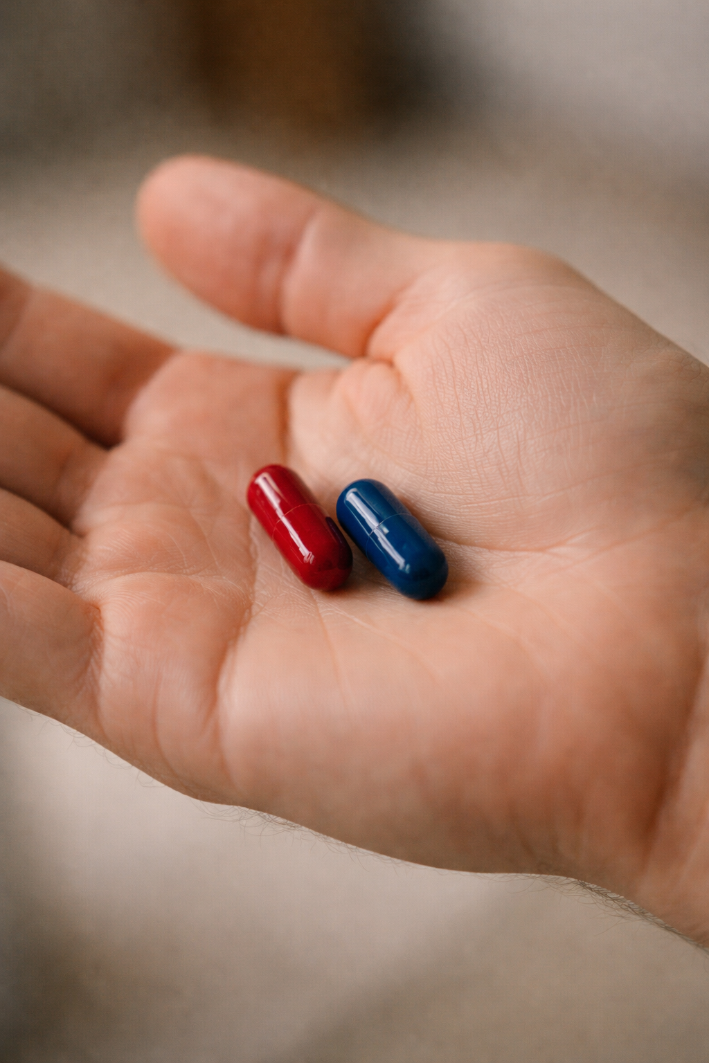 Rote und blaue Pille
